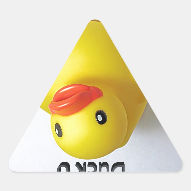 Duck U Triangle Sticker (Front)
