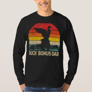 Duck  Vintage Retro Duck Bonus Dad Father's Day T-Shirt