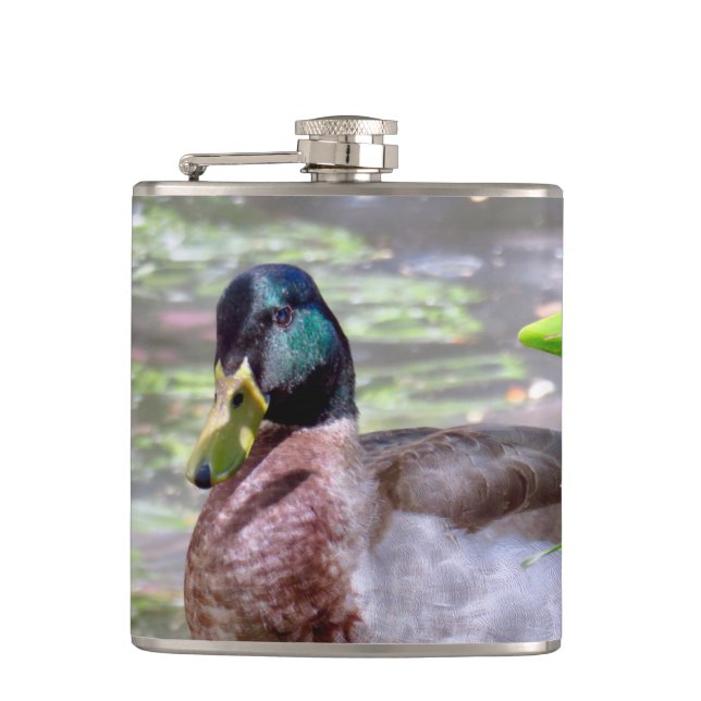 Duck Vinyl Wrapped Flask (Front)