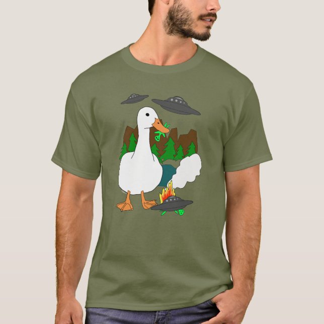 Duck vs. Aliens T-Shirt (Front)
