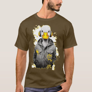 Duck wearing headset T-Shirt