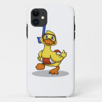 Duck wearing snorkelling mask | choose back colour