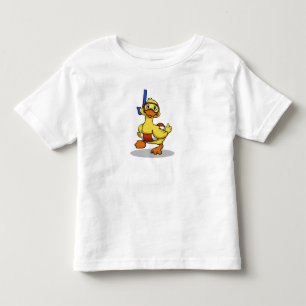 Duck wearing snorkelling mask   choose back colour toddler T-Shirt
