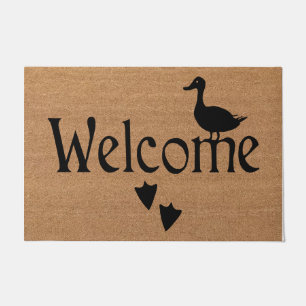 Duck Welcome Doormat, Funny Duck Lover Gift Doormat