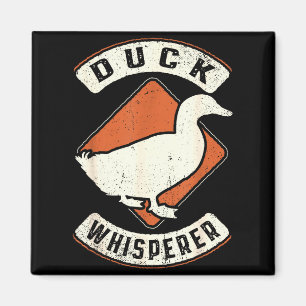 Duck Whisperer Vintage Clic Retro Animal Love Magnet