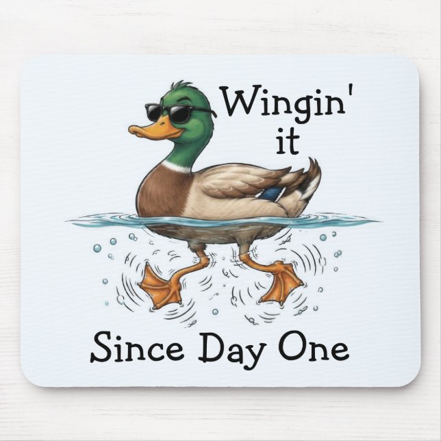 Duck Winging It  Mouse Pad (Front)