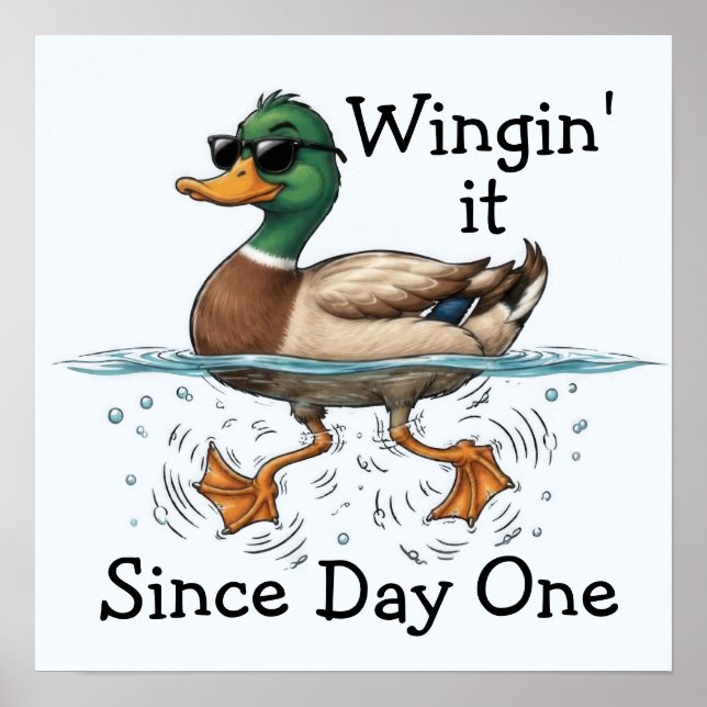 Duck Winging It Poster (Front)