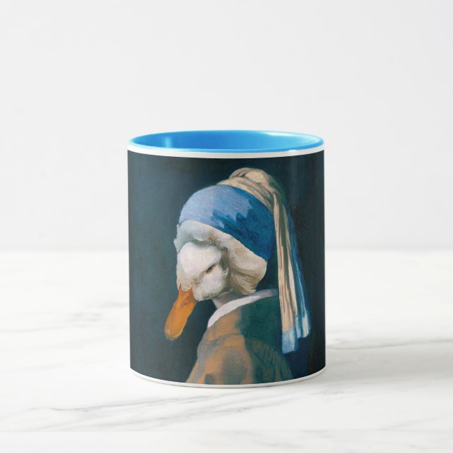 Duck with a Pearl Earring Mug (Center)