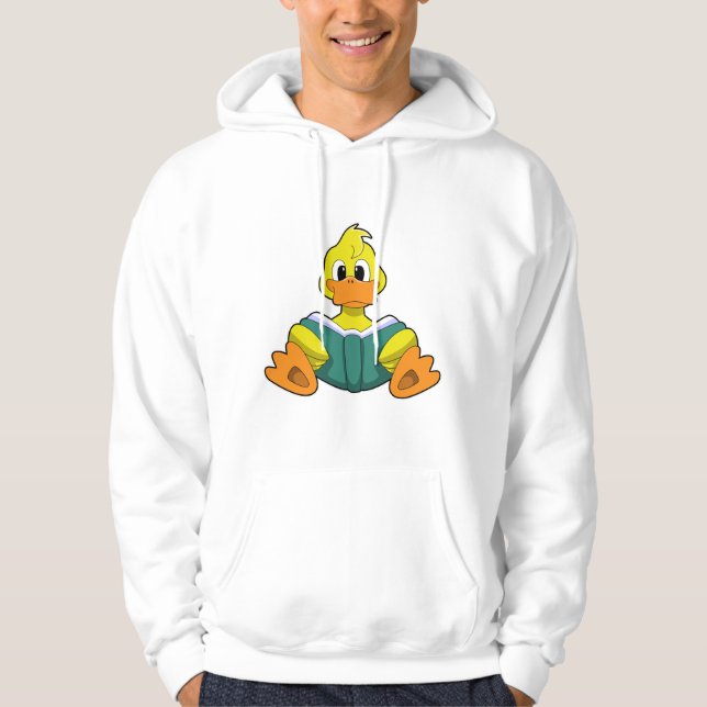 Duck with Book Hoodie (Front)