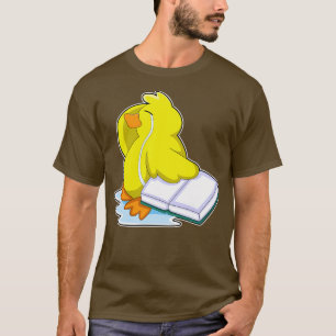 Duck With Book  T-Shirt