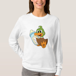 Duck with Bottle of Milk T-Shirt