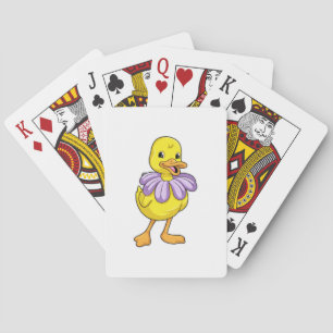Duck with Daisy Playing Cards