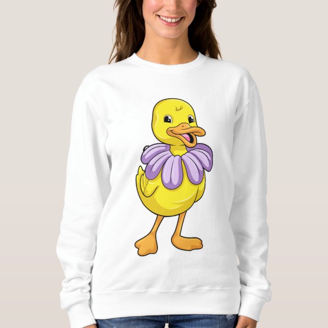 Duck with Daisy Sweatshirt (Front)