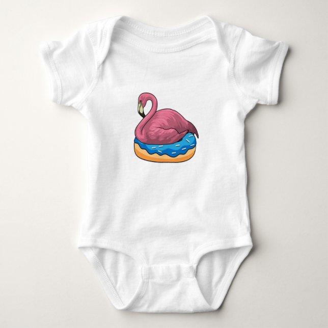 Duck with Donut Baby Bodysuit (Front)