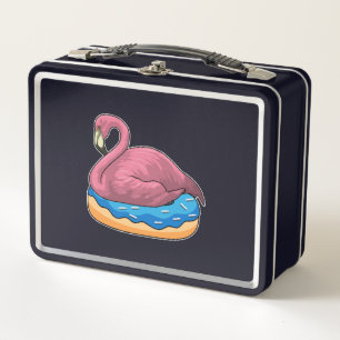 Duck with Doughnut Metal Lunch Box