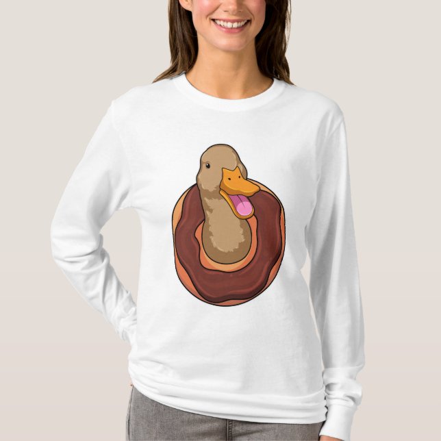 Duck with Doughnut T-Shirt (Front)