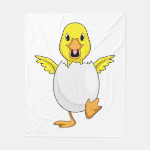 Duck with Egg Fleece Blanket