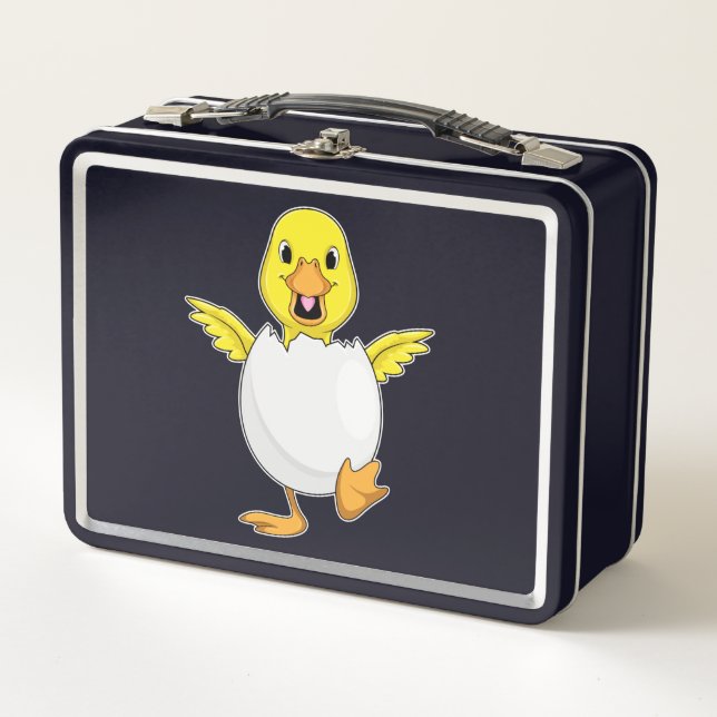 Duck with Egg Metal Lunch Box (Front)