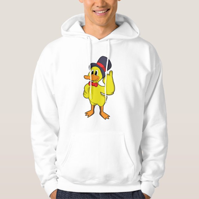 Duck with Hat Hoodie (Front)