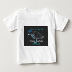 Duck with I Woke Up Like This & Hakuna Matata Text Baby T-Shirt