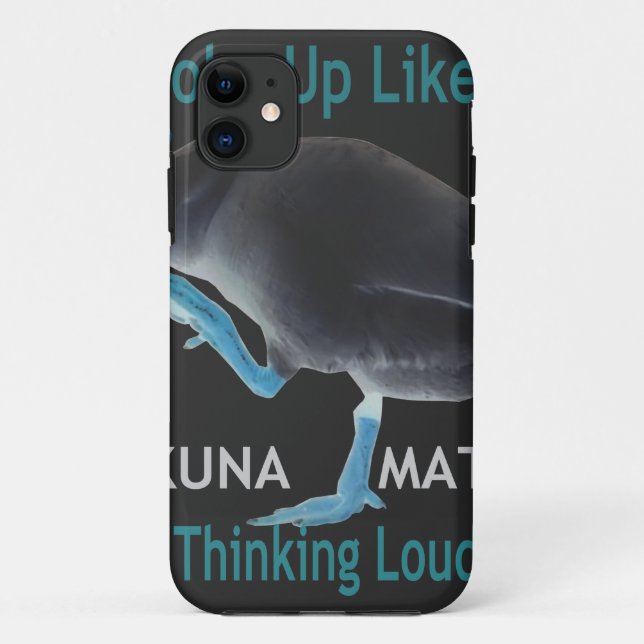 Duck with I Woke Up Like This & Hakuna Matata Text Case-Mate iPhone Case (Back)