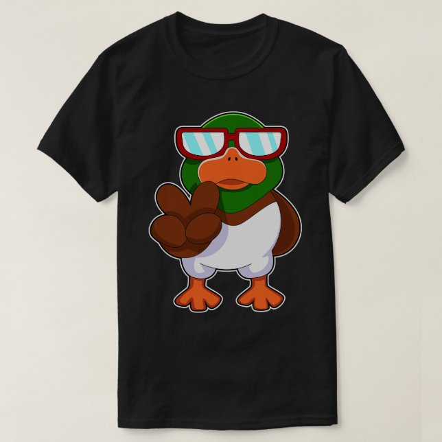 Duck with Sunglasses 1 T-Shirt (Design Front)