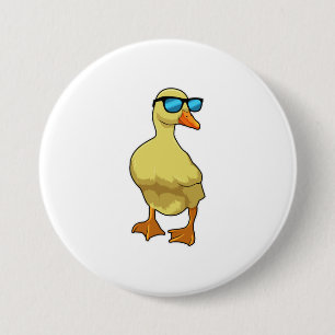 Duck with Sunglasses 7.5 Cm Round Badge