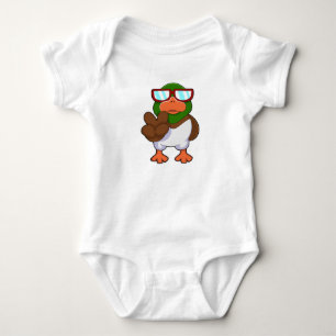 Duck with Sunglasses Baby Bodysuit