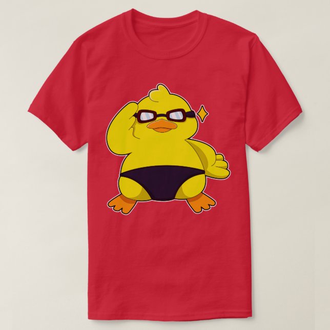 Duck With Sunglasses  T-Shirt (Design Front)