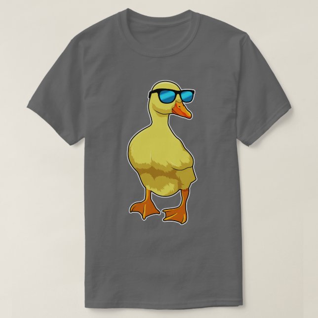 Duck With Sunglasses T-Shirt (Design Front)