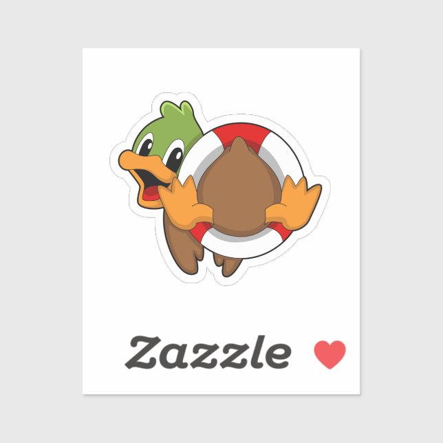 Duck with Swim ring (Sheet)