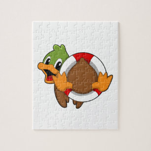 Duck with Swim ring Jigsaw Puzzle