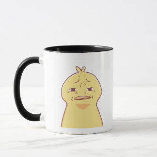 duck with weird expression  mug