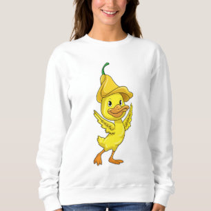 Duck with yellow Bell Cap Sweatshirt