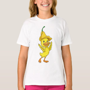 Duck with yellow Bell Cap T-Shirt