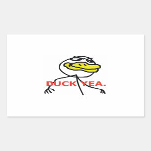 Duck Yea - Rectangle Stickers