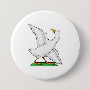Duck Yoga Meditation Fitness 7.5 Cm Round Badge