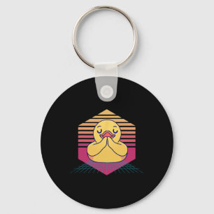 Duck Yoga Vintage Key Ring
