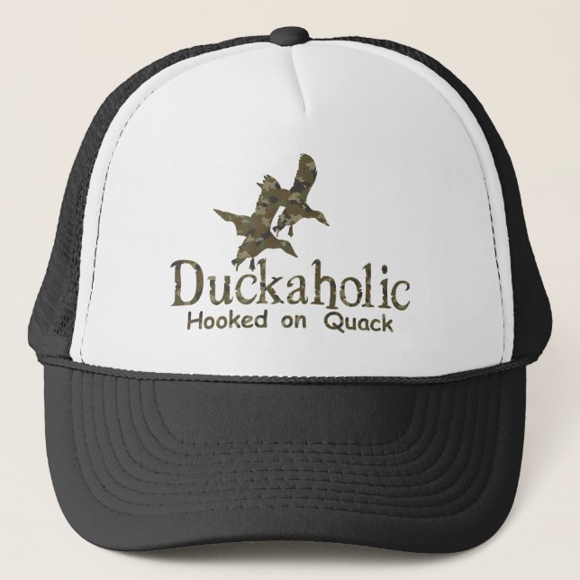 DUCKAHOLIC TRUCKER HAT (Front)