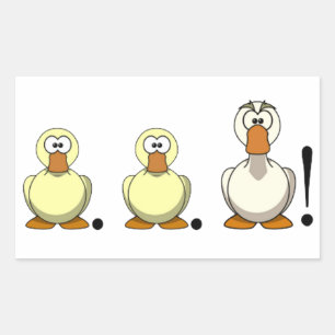 DuckDuckGoose Rectangular sticker