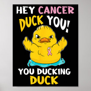 Duckie - Breast Cancer Warrior Poster