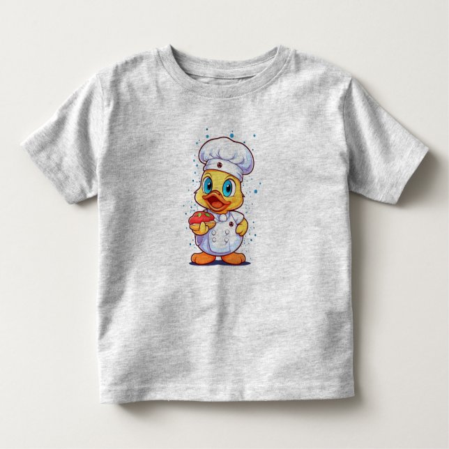 Duckie Chef Toddler T-Shirt (Front)