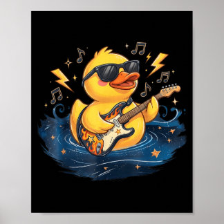 Duckie Sungles Duckling Funny Ducky Rubber Duck Poster