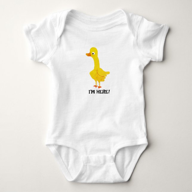 Duckling Baby Bodysuit (Front)