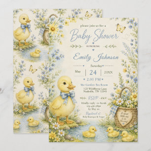 Duckling Baby Shower Invitation