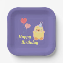 Duckling Paper Plate