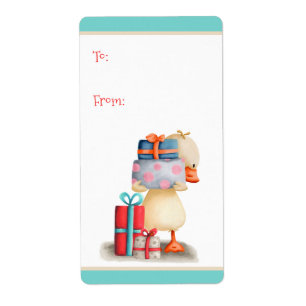 Duckling with Presents To and From Christmas