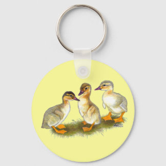 Ducklings: Buff Orpingtons Key Ring