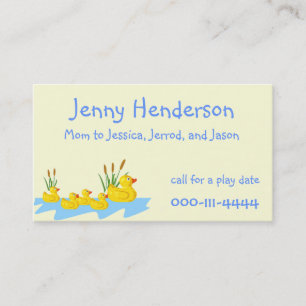 Ducklings Mummy calling card
