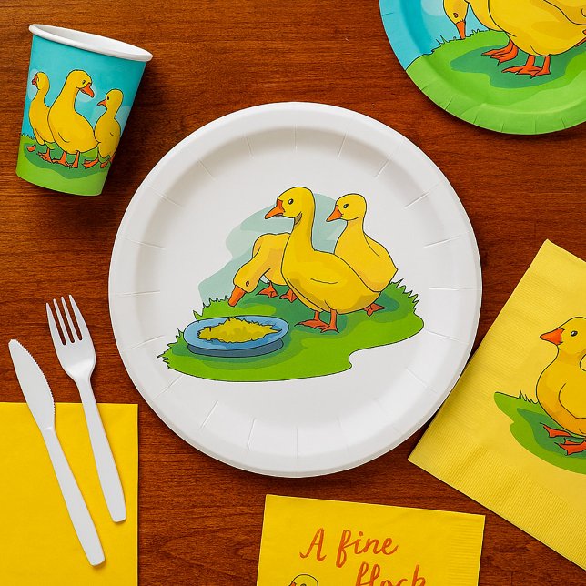 Ducklings Paper Plate (Creator Uploaded)